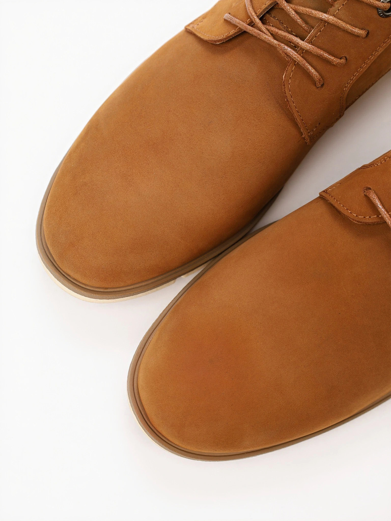 Туфли-дерби коричневого цвета со шнуровкой